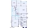 Detailed floor plan showcasing the layout of the home, including bedrooms, kitchen, and living spaces at 13768 W Calle De Baca --, Peoria, AZ 85383