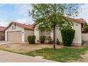 Cozy home with a two-car garage and front yard with shade tree and desert landscaping at 510 W Amoroso Dr, Gilbert, AZ 85233