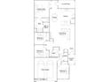 Detailed floorplan showcasing the layout of the home, including bedrooms, bathrooms, and living spaces at 16677 W Chama Dr, Surprise, AZ 85387