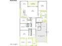 Spacious floor plan featuring a large great room, kitchen, primary suite, office, and a 3-car garage at 32674 N Brady Pl, San Tan Valley, AZ 85143