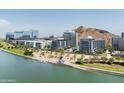 Attractive aerial view featuring Tempe Town Lake and surrounding condos at 140 E Rio Salado Pkwy # 512, Tempe, AZ 85281