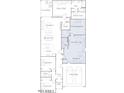 Floor plan showcasing the layout of the home with a Next Gen living space and 2-bay garage at 15791 W Kendall St, Goodyear, AZ 85338