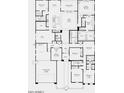 Detailed floor plan showcasing the layout of the home with labeled rooms and dimensions at 18883 E Celtic Manor Dr, Queen Creek, AZ 85142