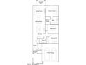 Detailed floor plan showcasing the layout of the home with the location of all bedrooms and living spaces at 23207 W Marguerite Ave, Buckeye, AZ 85326