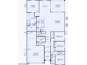 Detailed floor plan showcasing the layout of the home, including bedrooms, bathrooms, and living spaces at 42930 W Palo Abeto Dr, Maricopa, AZ 85138