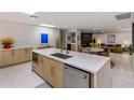Spacious kitchen with a large center island, stainless steel appliances, and an open layout to living areas at 8083 E Via Del Valle --, Scottsdale, AZ 85258