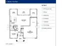 Revere floor plan, first floor, showcasing kitchen, great room, patio, and 3-car garage at 23056 E Watford Dr, Queen Creek, AZ 85142