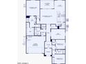 Detailed floor plan showcasing the layout of this well designed home, including the bedrooms, bathrooms, and living areas at 42945 W Palo Abeto Dr, Maricopa, AZ 85138