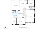 A home floor plan layout of the second story showing bedrooms, bathrooms, and a loft at 6623 S Classic Way, Gilbert, AZ 85298