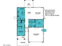 This floor plan features a spacious kitchen, dining room, great room, and a 2-car garage at 23001 E Diana Way, Queen Creek, AZ 85142