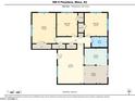 Detailed floor plan showcasing layout of home with room dimensions at 508 S Pasadena --, Mesa, AZ 85210