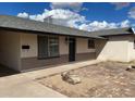 Close-up of a single-story home showing the front patio area at 1532 W 6Th St, Tempe, AZ 85281