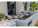 Outdoor patio area with modern seating, perfect for relaxing and entertaining at 3301 E Elm St, Phoenix, AZ 85018