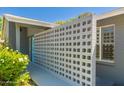 Close up of the privacy screen and entry way to the home at 6127 N 16Th Pl, Phoenix, AZ 85016