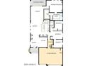 Home floorplan featuring a large 3-car garage, owner's retreat and three bedrooms at 19321 W Luke Ave, Litchfield Park, AZ 85340