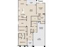 Detailed floor plan showcasing layout of a modern house with open kitchen and owner's suite at 32101 N Lone Rancher Way, San Tan Valley, AZ 85140