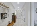 Bright hallway with tile floors, coat rack, and ample storage space at 30031 N Little Leaf Dr, San Tan Valley, AZ 85143
