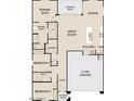 Layout of the home featuring a large great room, primary suite and bathroom, and 2-car garage at 5516 W Piedmont Rd, Laveen, AZ 85339