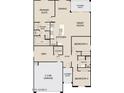 Detailed floor plan showcasing the layout of the home, including bedrooms and kitchen at 7594 W Avenida Del Rey --, Peoria, AZ 85383