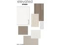 Elevated Style B options featuring white cabinet, wood flooring, carpet, countertop and tile samples at 20645 N 226Th Ln, Surprise, AZ 85387