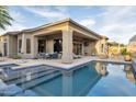 Beautiful pool and patio area, perfect for outdoor entertaining and relaxation at 9847 E Preserve Way, Scottsdale, AZ 85262