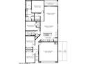 Detailed floor plan showcasing four bedrooms, two bathrooms, kitchen, great room, and a 2-car garage at 10524 W Bloch Rd, Tolleson, AZ 85353