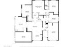 Detailed floor plan showcasing the layout of the home, including bedrooms, bathrooms, and living areas at 501 E Alameda Dr, Tempe, AZ 85282