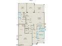 Detailed floor plan of the first floor, including the owner's suite, kitchen, and three-car garage at 27965 N 72Nd Ave, Peoria, AZ 85383