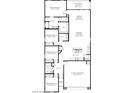 Detailed floorplan showcasing the layout of a four-bedroom home, including the kitchen, living spaces, and outdoor patio at 1331 S Vista Ave, Florence, AZ 85132