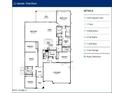 Garnet First Floor plan featuring 4 bedrooms, 3 full baths, 1 half bath and a 3-car garage at 278 W Flax Dr, San Tan Valley, AZ 85140