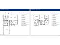 Detailed first and second floor plans showcasing the layout with 4 bedrooms and 3.5 bathrooms at 315 W Flax Dr, San Tan Valley, AZ 85140