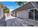 Private back patio area providing a blank canvas for outdoor enjoyment and customization at 5025 W New World Dr, Glendale, AZ 85302