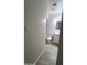 Bathroom with a modern vanity and updated floors at 2908 N 53Rd Ln, Phoenix, AZ 85031