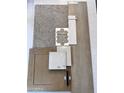 Selection of interior design samples includes flooring, carpet, cabinet, and countertop options for a modern aesthetic at 866 W Riparian Dr, San Tan Valley, AZ 85140