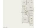 Detailed floor plan showcasing the layout of a spacious home with clearly labeled rooms and dimensions at 42900 W Peters Dr, Maricopa, AZ 85138