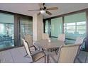 Relaxing patio with comfortable seating, fan, and views at 4808 N 24Th St # 204, Phoenix, AZ 85016