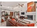 Spacious living room with bright fireplace, kitchen bar and lots of space to spread out at 10626 N 8Th St, Phoenix, AZ 85020