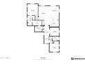 Detailed floor plan showcasing the layout of this 1638 sq ft home, including bedrooms, bathrooms, kitchen, living, and dining areas at 24953 N 172Nd Dr, Surprise, AZ 85387