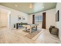 Spacious game room featuring a pool table and stylish decor, perfect for entertaining guests at 23134 E Nightingale Rd, Queen Creek, AZ 85142