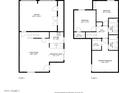 Detailed floor plan showcasing layout of home, including bedrooms, bathrooms, kitchen, living room, and garage at 244 E Ponderosa Ln, Phoenix, AZ 85022