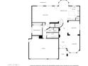 Layout of first floor with kitchen, living room, dining room, guest bedroom, and garage at 1922 E Everett Dr, Phoenix, AZ 85022