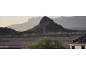 A mountain view lot features a new block wall and views of mountains, near new home construction at 18174 E Via Jardin --, Gold Canyon, AZ 85118
