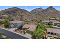 Bird's eye view of the house highlighting the mountain views at 6133 W Fetlock Ter, Phoenix, AZ 85083