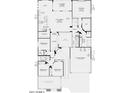 Detailed floor plan showcasing the layout of the home, including bedrooms, bathrooms, kitchen, and living areas at 6694 W Ripken Ct, Florence, AZ 85132