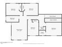 Second floor floorplan with bedrooms, bathrooms, laundry room, and a bonus room at 2129 E Yuma Ave, Apache Junction, AZ 85119