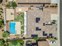 Beautiful home with a backyard pool, basketball court, and lush landscaping at 3806 E Taurus Pl, Chandler, AZ 85249