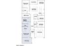Detailed floorplan of a house featuring bedrooms, bathrooms, kitchen, great room, and garage at 7854 W Tether Trl, Peoria, AZ 85383
