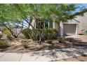 Charming, single-story house featuring desert landscaping with mature trees for added curb appeal at 20644 W Mariposa St, Buckeye, AZ 85396