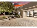 Open patio design with cozy seating area and modern finishes at 4835 E Onyx Ave, Paradise Valley, AZ 85253