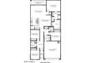 Detailed floor plan showcasing four bedrooms, two bathrooms, and open-concept living spaces at 38065 W Frascati Ave, Maricopa, AZ 85138